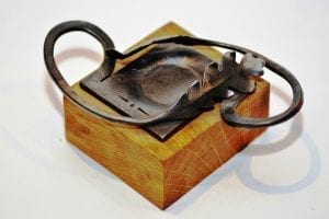 Oak, Leaf, Tealight holder, Candle Holder, Hand Forged,Fire Welded