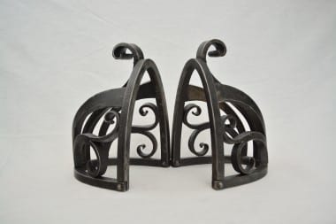 Hand Forged Bookends, Kyle Swann, Swann Forge, Blacksmith