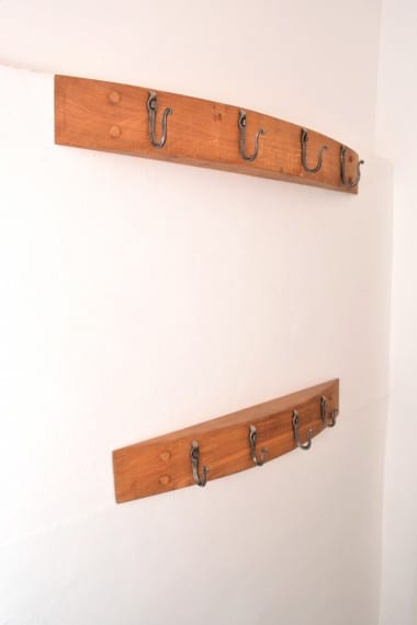 Forged Hooks, Blacksmith, Coat Rack,Style, Interior Design, Oak