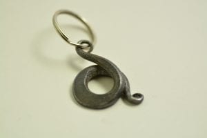 Blacksmith, Hand Forged, Key Ring, Troll Cross, Viking, Sussex London