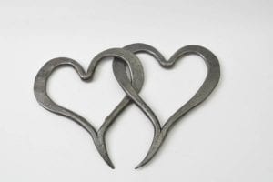 Hearts, Always and Forever, Blacksmith , Love, Wedding, Birthday, Christmas, Valentines Day, Mother's Day, Forged