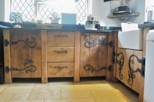 alt="" Country Kitchen, Oak Kitchen, Luxury Kitchen, Custom Kitchen, Wrought Iron, Wrought Iron Hinge, Hare, Geese, Hedgehog, Squirrel