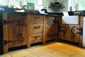 alt="" Country Kitchen, Bespoke Kitchen, Luxury Homes, Oak Kitchen, Custom Kitchen, Ironwork, Wrought Iron, Wrought Iron Hinges, Hare, Hedgehog, Squirrel, Geese