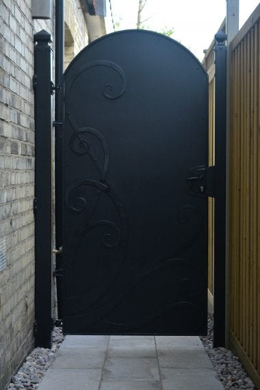 Scroll Gate Garden Entrance